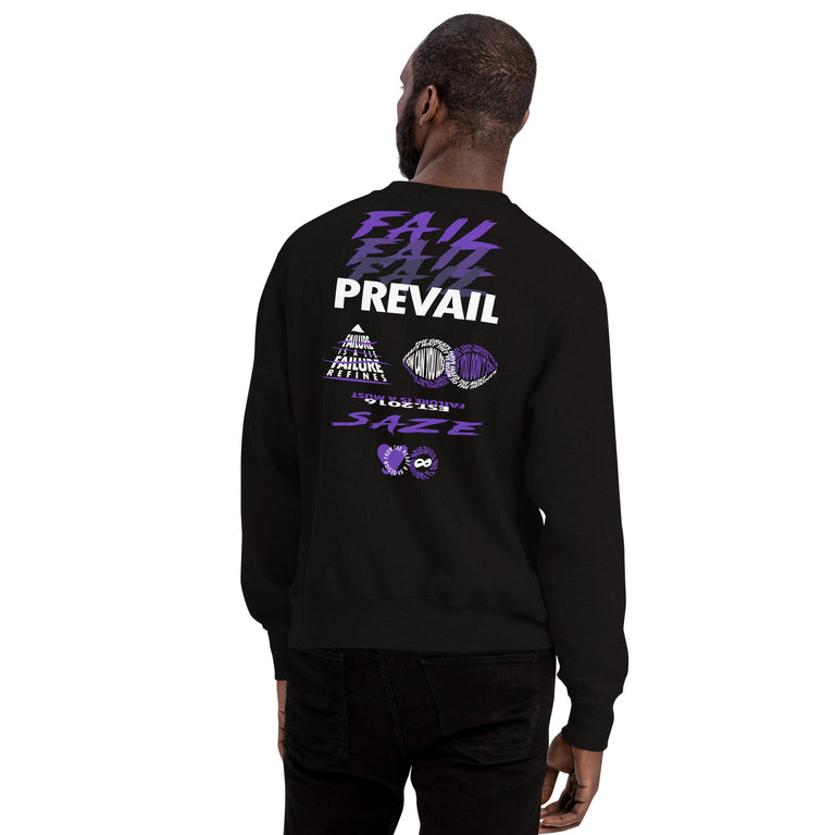 FAIL/PREVAIL SAZE® x Champion® Sweatshirt (BLACK)